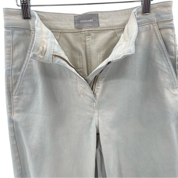 Everlane Wide Leg High Waisted Cropped Casual Quality Denim Jeans Size 8 Boho - Picture 9 of 16